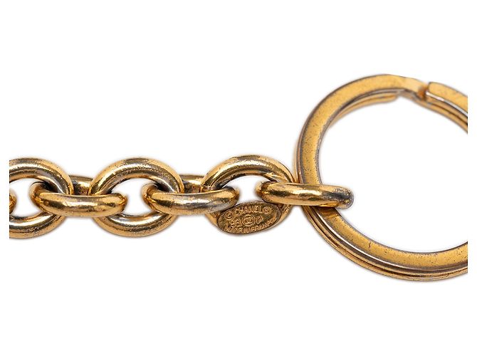 Portachiavi Logo Chanel Gold placcato oro D'oro - vista 3