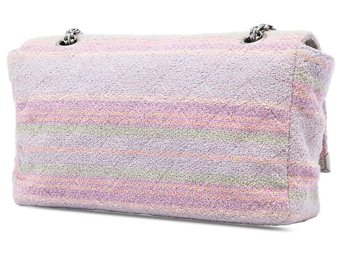 Chanel Rosa Tweed Trapuntato Reissue 2.55 Single Flap 225 - vista 2