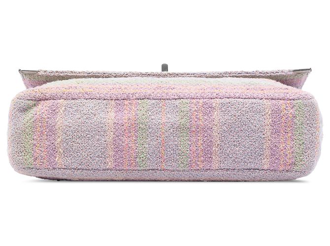 Chanel Rosa Tweed Trapuntato Reissue 2.55 Single Flap 225 - vista 3