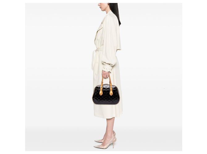 Louis Vuitton Purple Monogram Vernis Summit Drive Porpora - vista 5