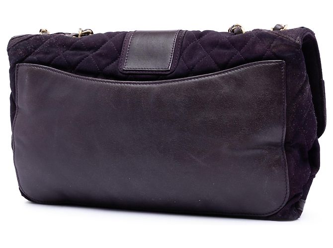 Chanel Purple Quilted Suede Union Jack Reissue 2.55 Double Flap 227 Porpora - vista 2