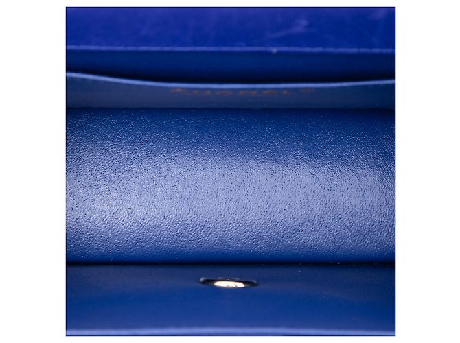 Chanel Blue CC Trapuntato Vernice Single Flap - vista 4
