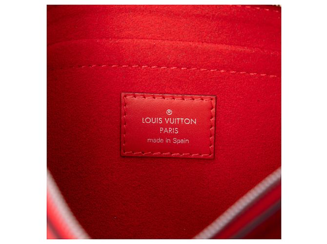Pochette Louis Vuitton Red Epi Neverfull Rosso - vista 5