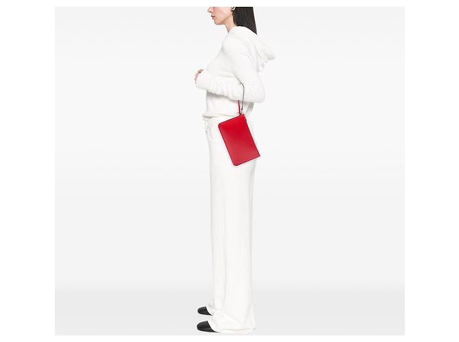Pochette Louis Vuitton Red Epi Neverfull Rosso - vista 6