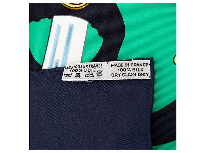 Hermès Seidentuch Green Eperon d Or 90 Grün - Ansicht 2