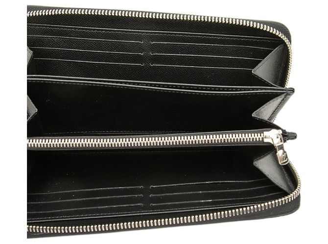 Portafoglio lungo Louis Vuitton Black Epi Zippy Nero - vista 4