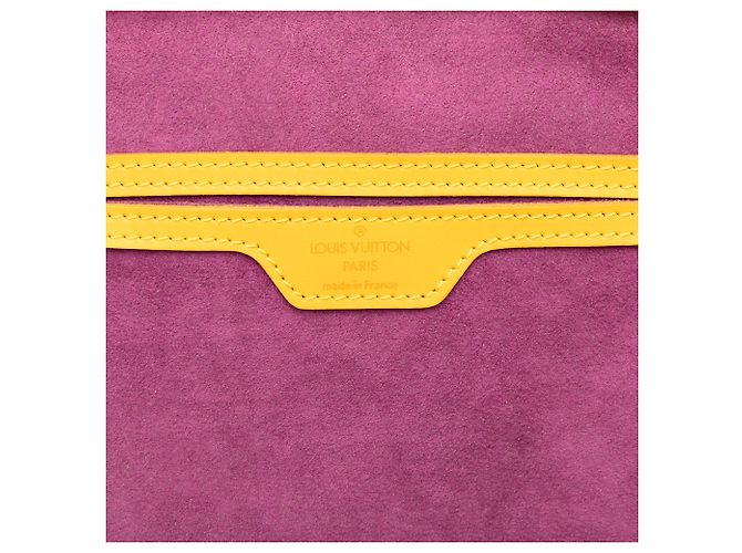 Louis Vuitton Yellow Epi Gobelins Giallo - vista 5