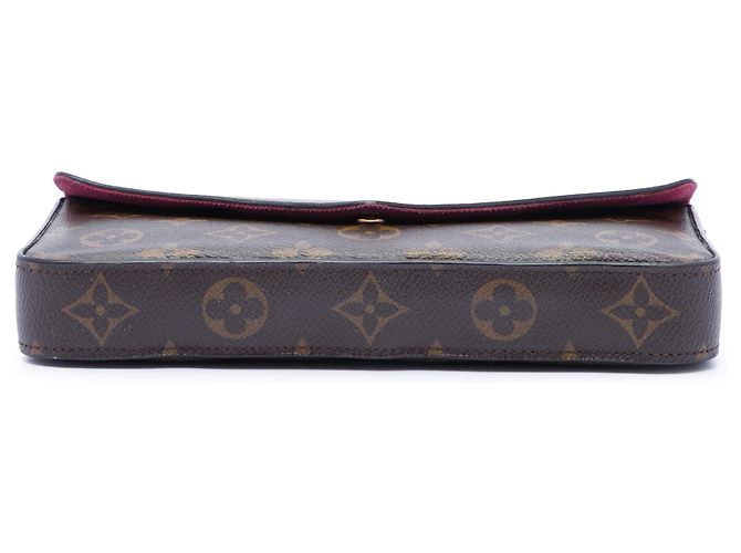 Louis Vuitton Pochette Felicie Marrone Monogram - vista 3