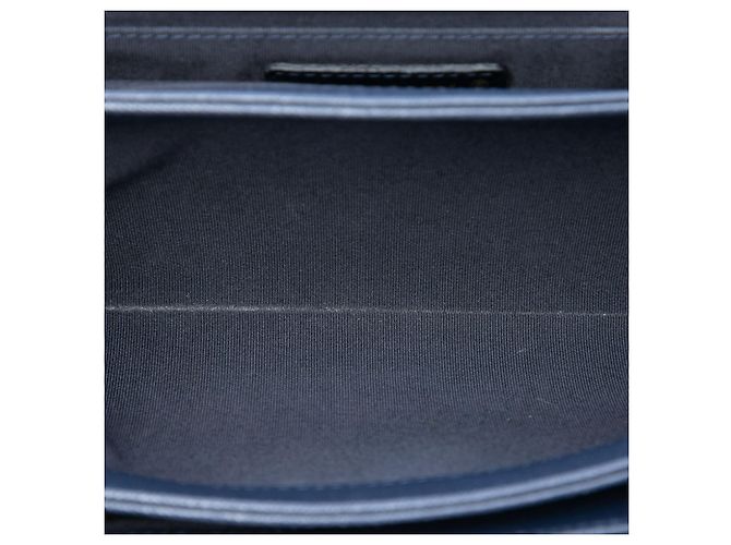 Lady Coco Flap Chanel Blue CC Stitched Caviar e Suede Blu scuro - vista 4