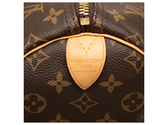 Louis Vuitton Marrone Monogram Keepall 55 - vista 5
