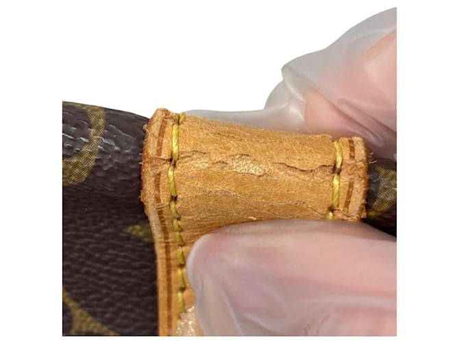 Louis Vuitton Marrone Monogram Keepall 55 - vista 7