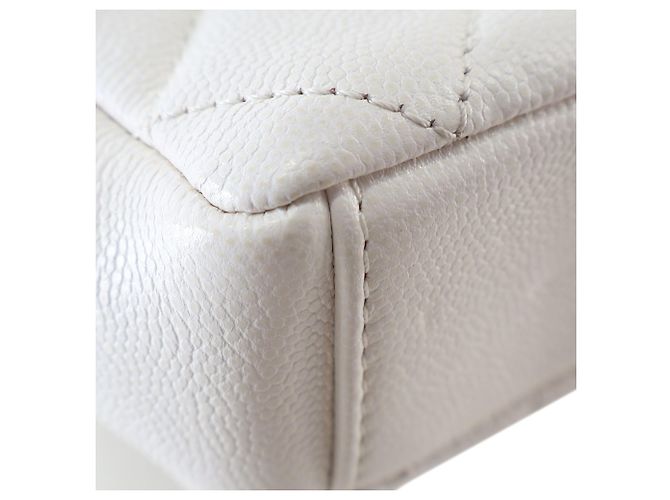 Chanel White Small Quilted Caviar My Everything Flap Weiß - Ansicht 10