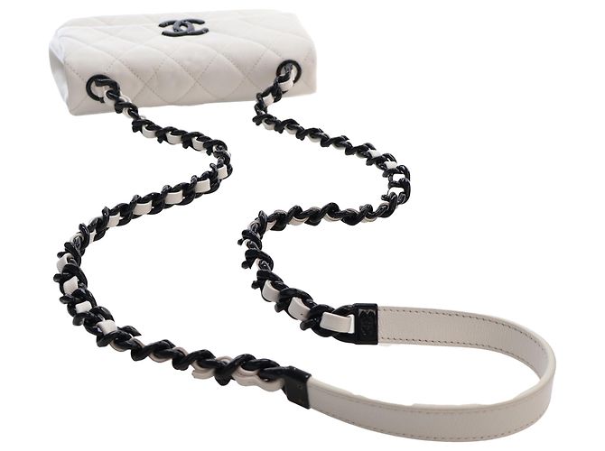 Chanel White Small Quilted Caviar My Everything Flap Weiß - Ansicht 14