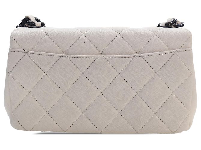Chanel White Small Quilted Caviar My Everything Flap Weiß - Ansicht 2