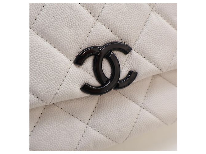 Chanel White Small Quilted Caviar My Everything Flap Weiß - Ansicht 5