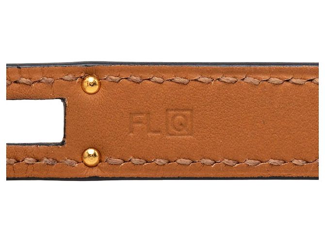 Bracciale Kelly Double Tour in pelle Swift nero Hermès - vista 5