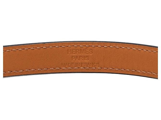 Bracciale Kelly Double Tour in pelle Swift nero Hermès - vista 6