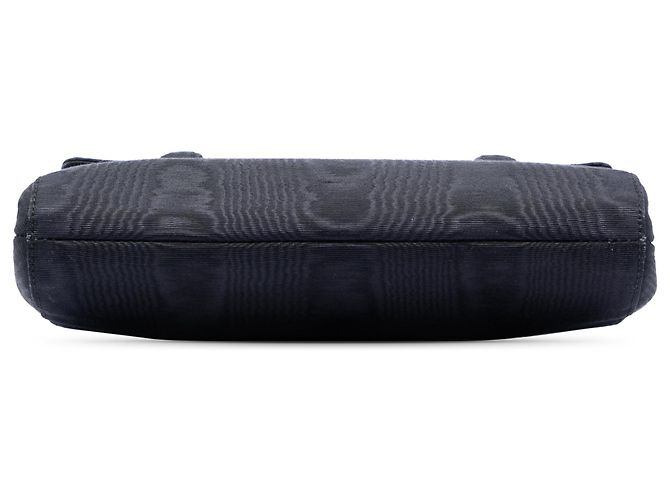 Borsa Chanel Black CC Silk Grosgrain Nero - vista 3