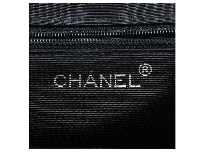 Borsa Chanel Black CC Silk Grosgrain Nero - vista 5