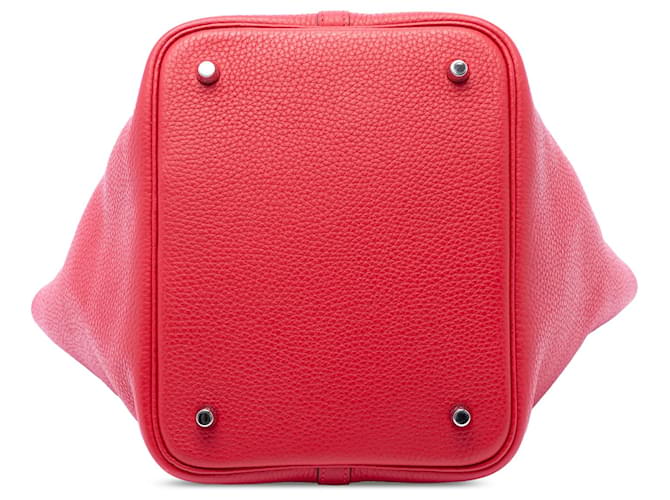 Hermès Red Clemence Picotin Lock 22 Rosso - vista 3