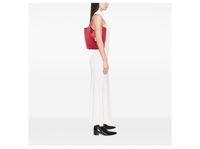 Hermès Red Clemence Picotin Lock 22 Rosso - vista 6