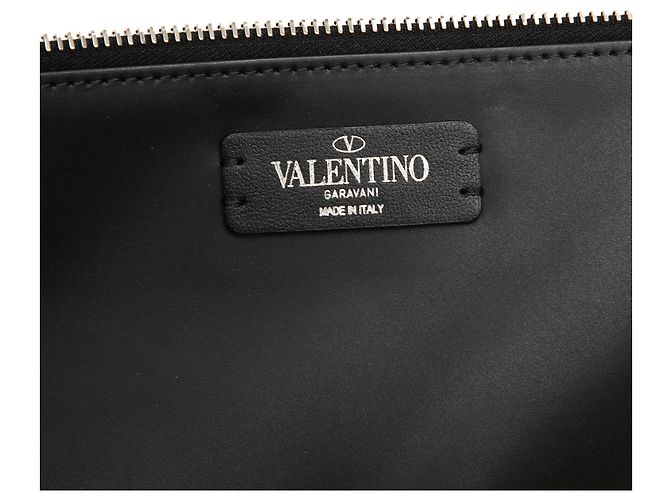 Tote Rockstud VLTN in pelle di vitello nera Valentino Nero - vista 5