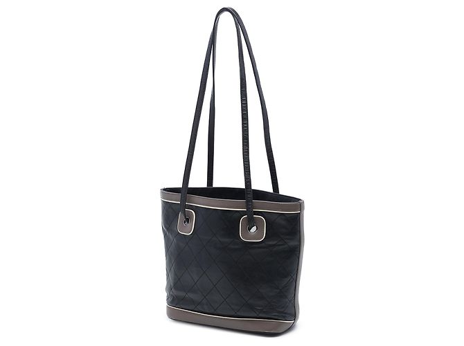 Tote Chanel Black CC Quilted Lambskin Country Club - vista 2