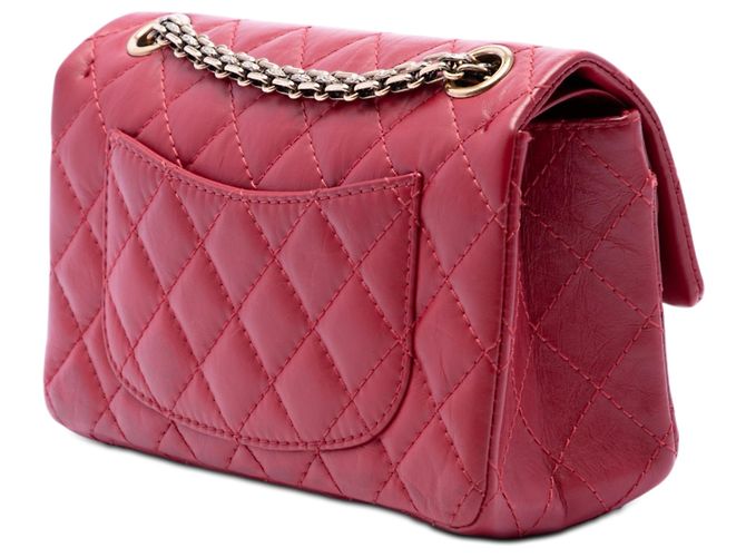 Chanel Red Quilted Aged Calfskin Reissue 2.55 Single Flap 224 - view 2