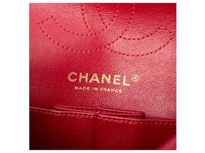 Chanel Red Quilted Aged Calfskin Reissue 2.55 Single Flap 224 - view 5