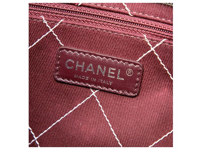 Tote Chanel White Quilted Caviar Shopping Fever Bianco - vista 5