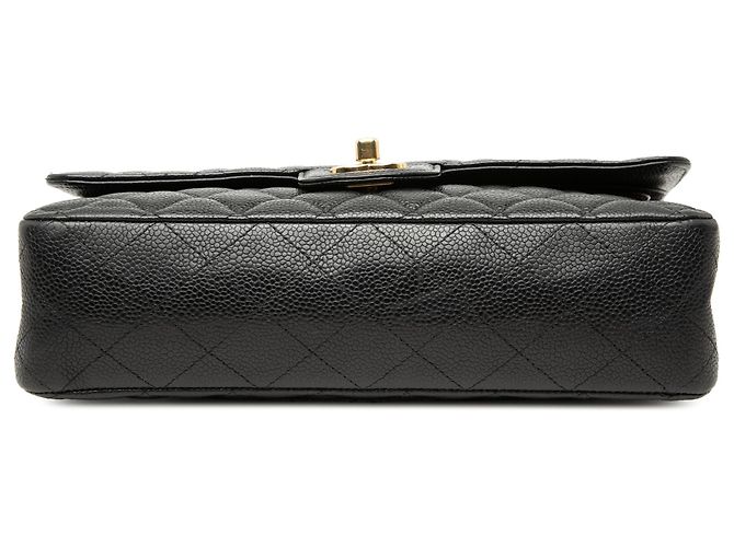 Chanel Black Medium Classic Caviar Double Flap Schwarz - Ansicht 3