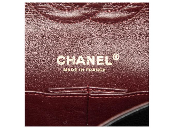 Chanel Black Medium Classic Caviar Double Flap Schwarz - Ansicht 5
