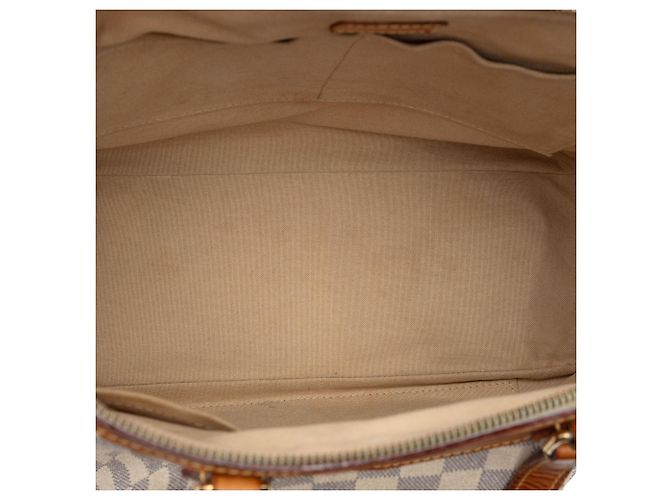 Louis Vuitton White Damier Azur Siracusa GM - view 4