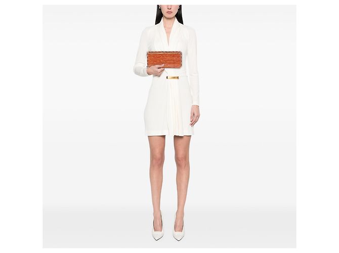 Clutch Chanel Red CC Patent Striped Chain Around - vista 6