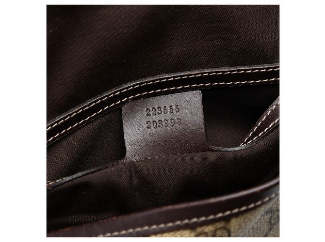 Gucci Beige GG Supreme Crossbody - vista 6
