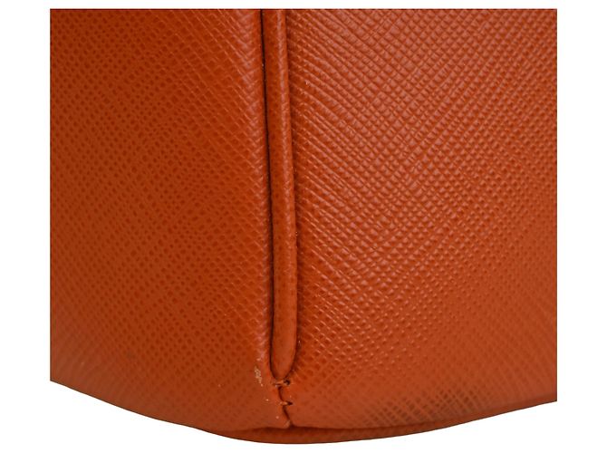 Tote Prada Orange Saffiano Lux Parabole Arancione - vista 10