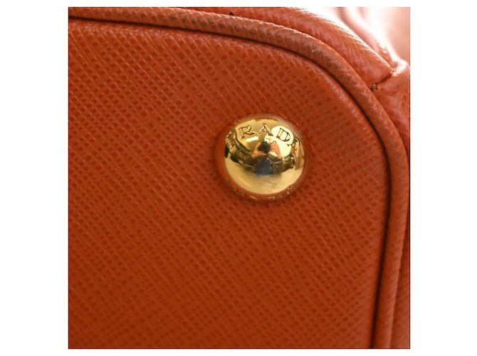 Tote Prada Orange Saffiano Lux Parabole Arancione - vista 11