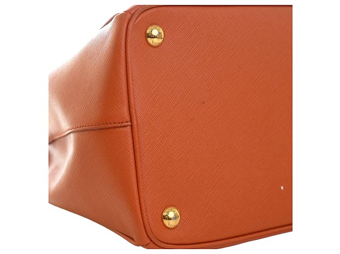 Tote Prada Orange Saffiano Lux Parabole Arancione - vista 12