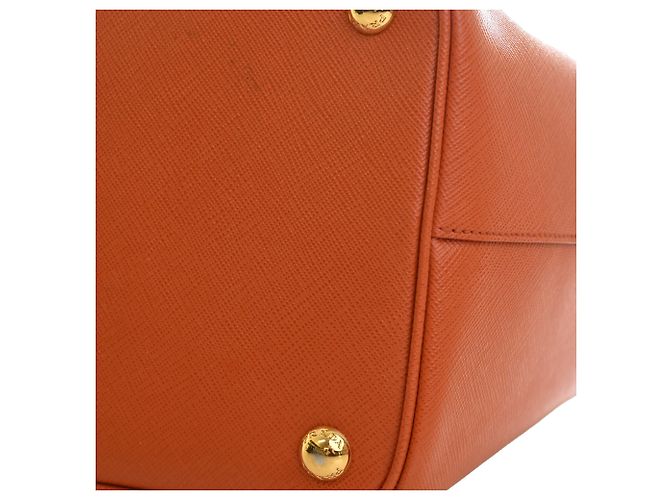 Tote Prada Orange Saffiano Lux Parabole Arancione - vista 13