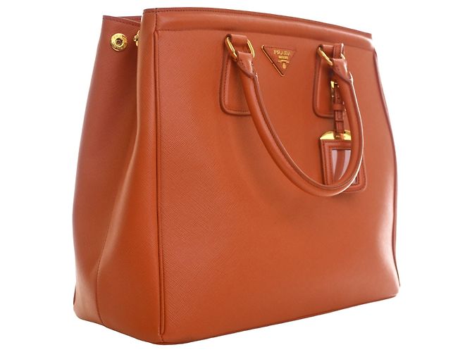 Tote Prada Orange Saffiano Lux Parabole Arancione - vista 2