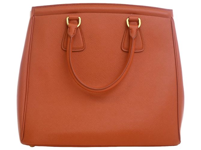 Tote Prada Orange Saffiano Lux Parabole Arancione - vista 4