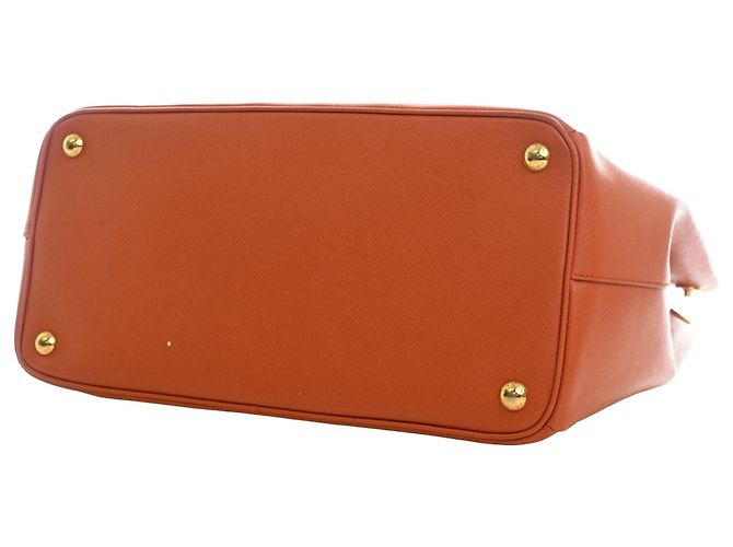 Tote Prada Orange Saffiano Lux Parabole Arancione - vista 9