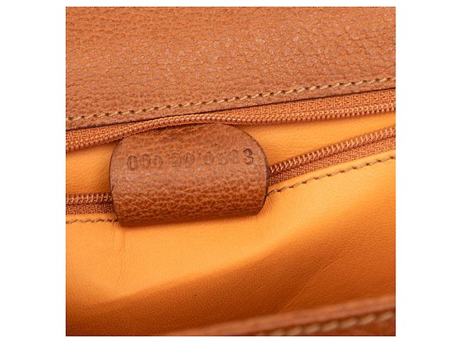 Gucci Pelle di vitello granulata marrone Bamboo Night - vista 6