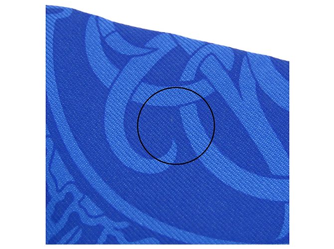 Hermès Blue Ex Libris les Parisiennes Seidentuch Twilly Blau - Ansicht 6