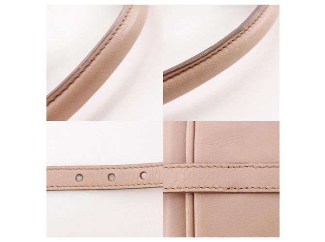 Borsa a mano in pelle borchiata Miu Miu Beige - vista 18