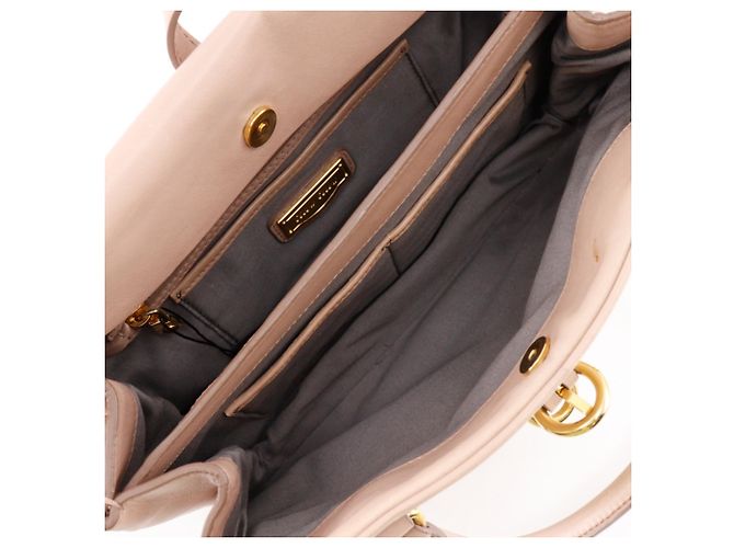 Borsa a mano in pelle borchiata Miu Miu Beige - vista 6