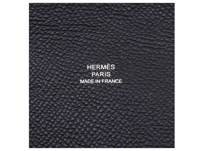Hermès Clutch Calvi GM Hermes Nero Verde - vista 12