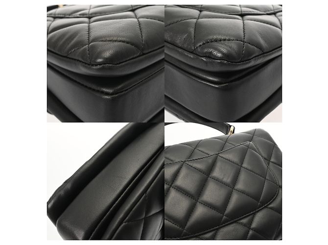 Borsa Chanel Matelassé Trendy CC Top Handle Flap Bag Nero - vista 8