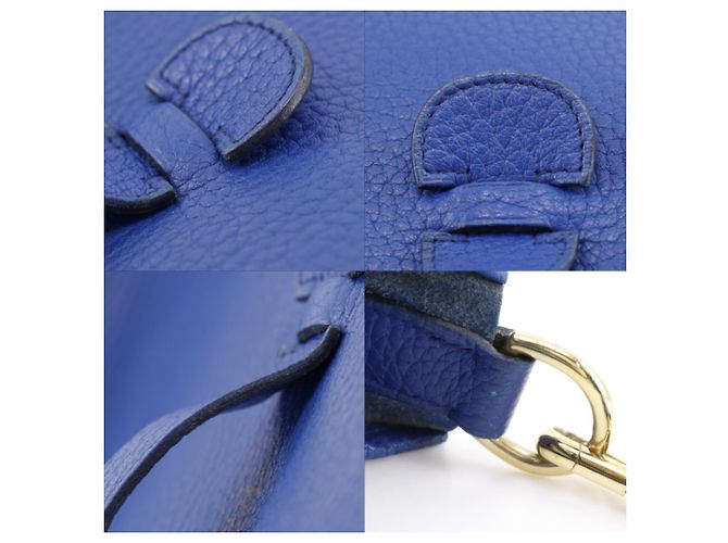 Hermès Borsa a Spalla Hermes Evelyne 1 GM Blu - vista 13