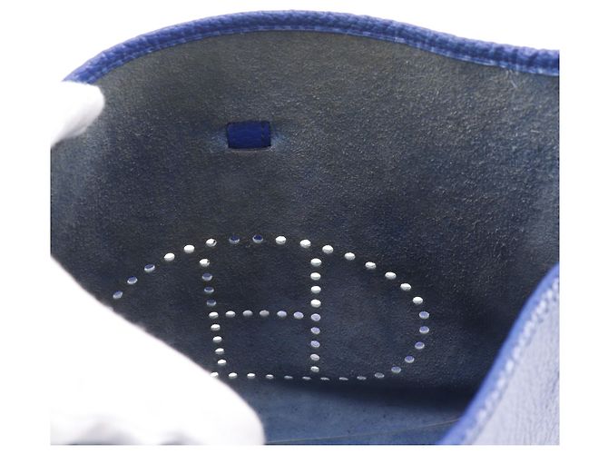 Hermès Borsa a Spalla Hermes Evelyne 1 GM Blu - vista 7